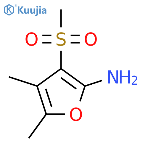 3-methanesulfonyl-4,5-dimethylfuran-2-amine structure