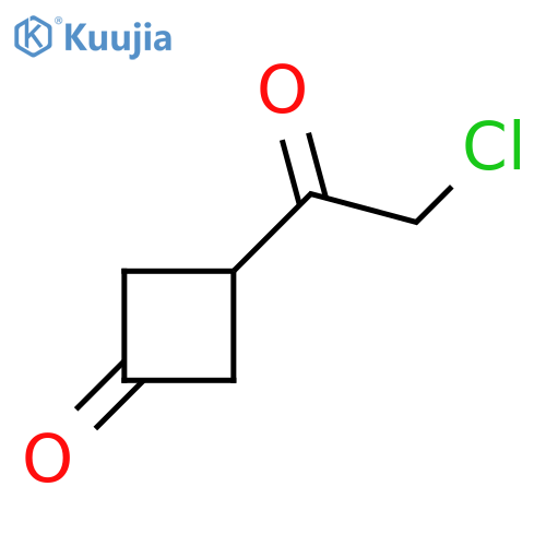 3-(2-Chloroacetyl)cyclobutan-1-one structure
