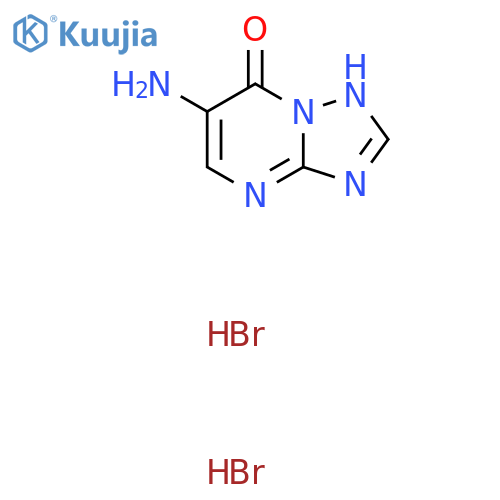 6-amino-1,2,4triazolo1,5-apyrimidin-7-ol dihydrobromide structure