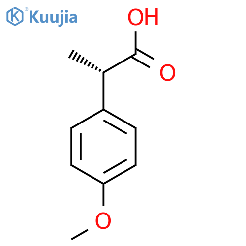 (2S)-2-(4-methoxyphenyl)propanoic acid structure