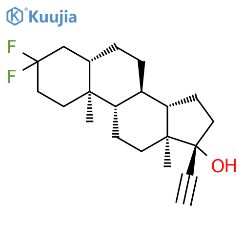 (5alpha,17alpha)-3,3-difluoropregn-20-yn-17-ol structure