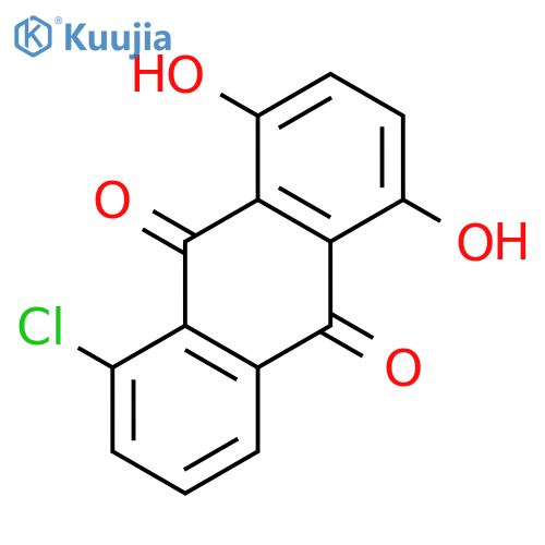 9,10-Anthracenedione,5-chloro-1,4-dihydroxy- structure