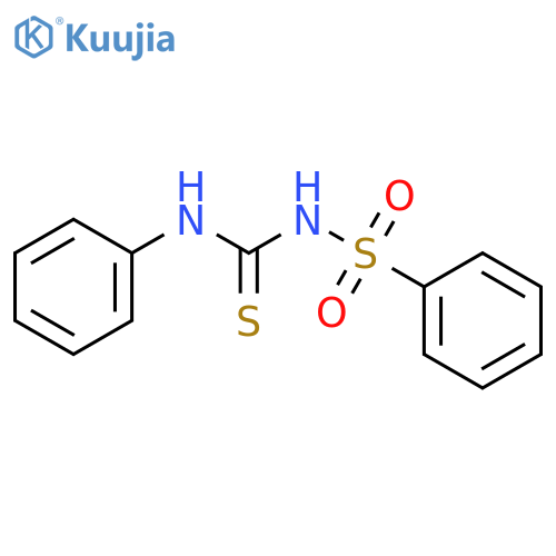 3-(benzenesulfonyl)-1-phenylthiourea structure