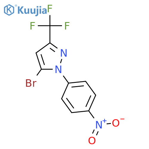 5-Bromo-1-(4-nitrophenyl)-3-(trifluoromethyl)-1H-pyrazole structure