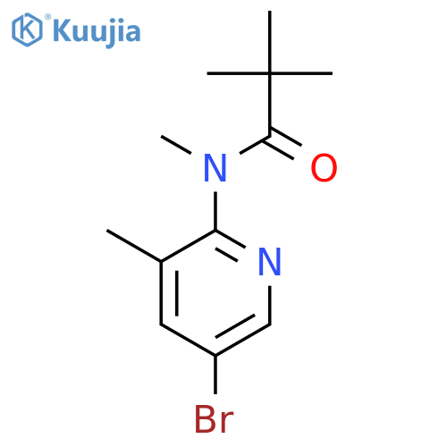 5-Bromo-3-methyl-2-(methyl-pivaloylamino)pyridine structure