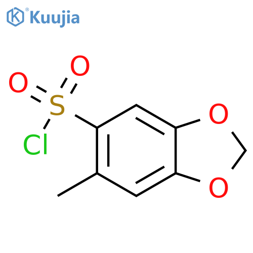 6-methyl-2H-1,3-benzodioxole-5-sulfonyl chloride structure