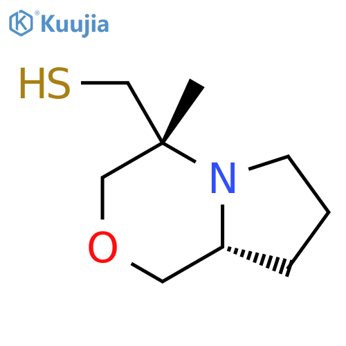 (4R,8aR)-4-methyl-hexahydro-1H-pyrrolo2,1-c1,4oxazin-4-ylmethanethiol structure