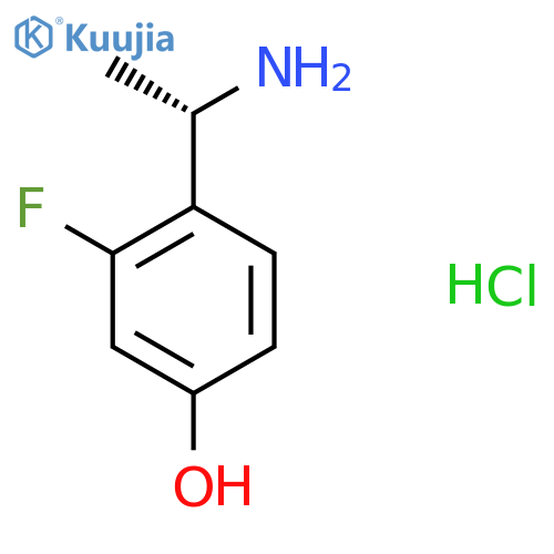 4-(1S)-1-aminoethyl-3-fluorophenol hydrochloride structure