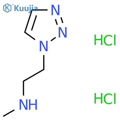methyl2-(1H-1,2,3-triazol-1-yl)ethylamine dihydrochloride structure