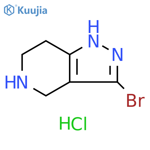3-bromo-1H,4H,5H,6H,7H-pyrazolo4,3-cpyridine dihydrochloride structure
