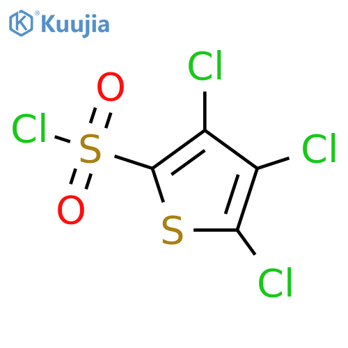 3,4,5-trichlorothiophene-2-sulphonyl chloride structure