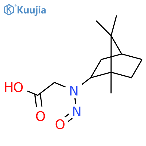 Acetic acid,2-[nitroso[(1R,2S,4R)-1,7,7-trimethylbicyclo[2.2.1]hept-2-yl]amino]-, rel- structure