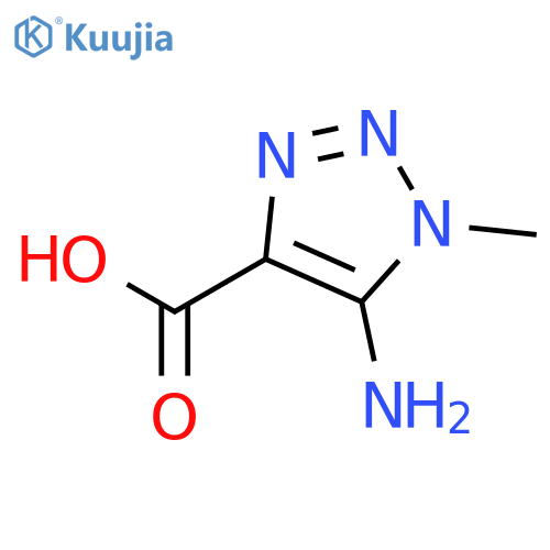 5-amino-1-methyl-1H-1,2,3-triazole-4-carboxylic acid structure