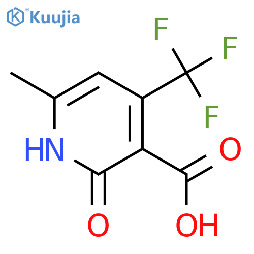 6-methyl-2-oxo-4-(trifluoromethyl)-1,2-dihydropyridine-3-carboxylic acid structure