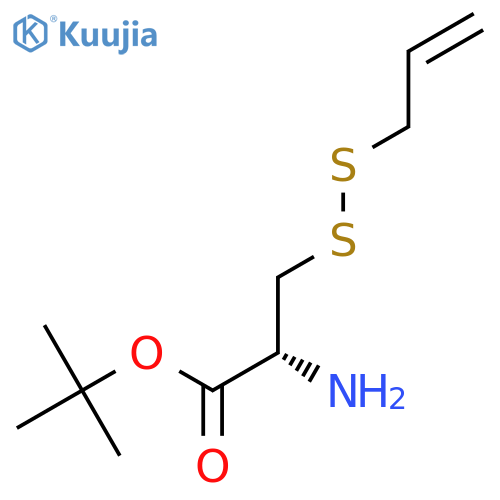 tert-butyl (2R)-2-amino-3-(prop-2-en-1-yldisulfanyl)propanoate structure