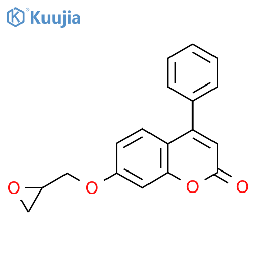 7-(Oxiran-2-ylmethoxy)-4-phenyl-2H-chromen-2-one structure