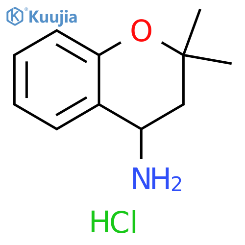 (2,2-dimethyl-3,4-dihydro-2H-chromen-4-yl)amine hydrochloride structure