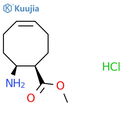 Methyl (1R,4Z,8S)-8-aminocyclooct-4-ene-1-carboxylate;hydrochloride structure