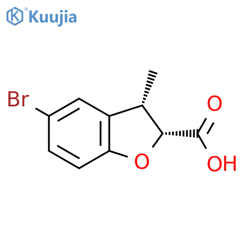 rac-(2R,3S)-5-bromo-3-methyl-2,3-dihydro-1-benzofuran-2-carboxylic acid, cis structure