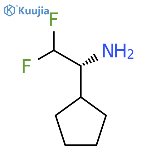 (1R)-1-cyclopentyl-2,2-difluoroethan-1-amine structure