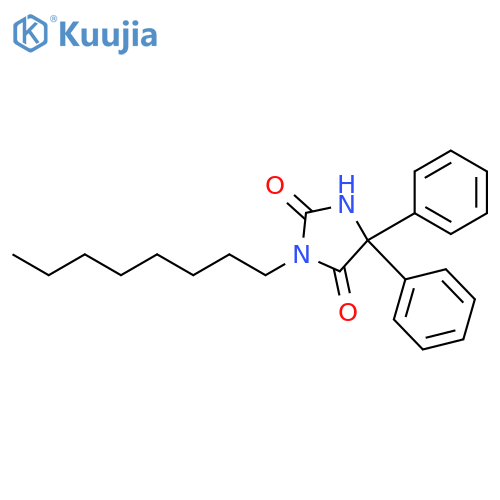 2,4-Imidazolidinedione, 3-octyl-5,5-diphenyl- structure
