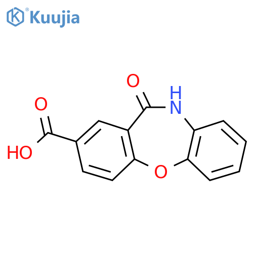 10-oxo-2-oxa-9-azatricyclo9.4.0.0,3,8pentadeca-1(15),3,5,7,11,13-hexaene-13-carboxylic acid structure