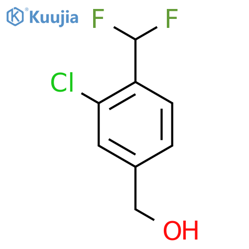 3-chloro-4-(difluoromethyl)phenylmethanol structure
