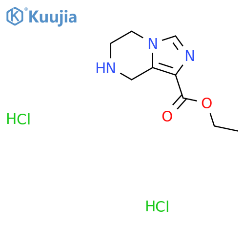 ethyl 5H,6H,7H,8H-imidazo1,5-apyrazine-1-carboxylate dihydrochloride structure