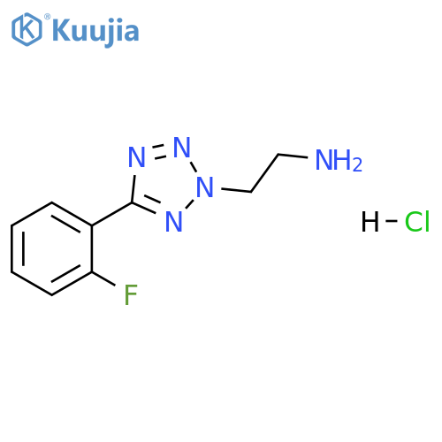 2H-Tetrazole-2-ethanamine, 5-(2-fluorophenyl)-, hydrochloride (1:1) structure