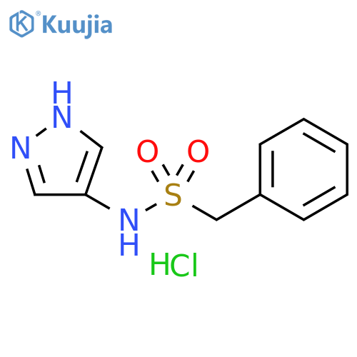 1-phenyl-N-(1H-pyrazol-4-yl)methanesulfonamide hydrochloride structure