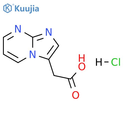 2-{imidazo1,2-apyrimidin-3-yl}acetic acid hydrochloride structure