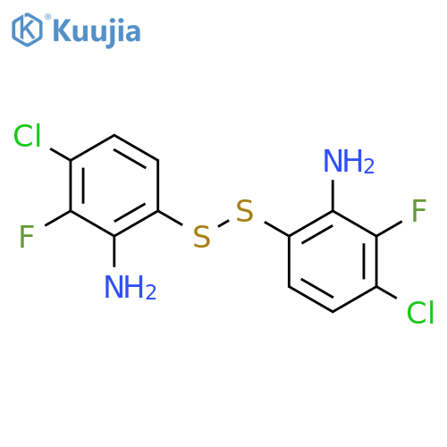 6-(2-amino-4-chloro-3-fluorophenyl)disulfanyl-3-chloro-2-fluoroaniline structure