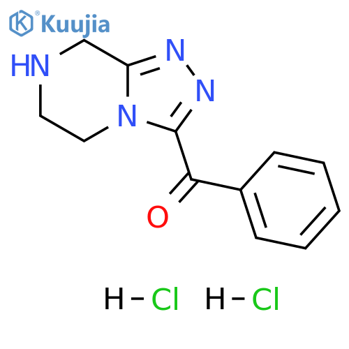 3-benzoyl-5H,6H,7H,8H-1,2,4triazolo4,3-apyrazine dihydrochloride structure