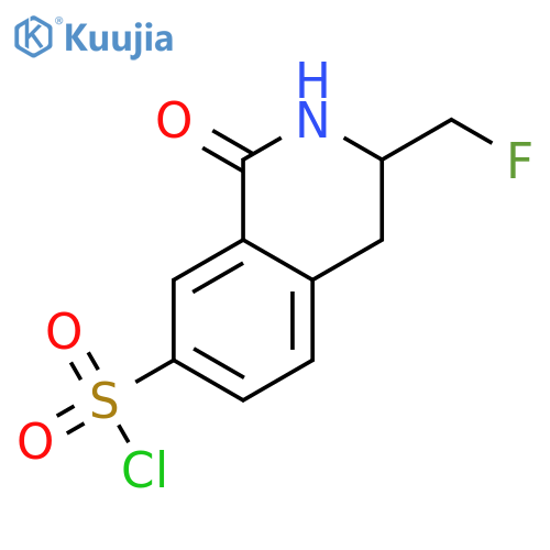 7-Isoquinolinesulfonylchloride, 3-(fluoromethyl)-1,2,3,4-tetrahydro-1-oxo- structure