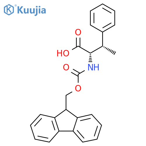 (2S,3S)-2-(9H-Fluoren-9-ylmethoxycarbonylamino)-3-phenylbutanoic acid structure