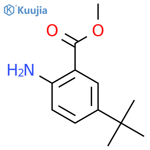 methyl 2-amino-5-tert-butylbenzoate structure