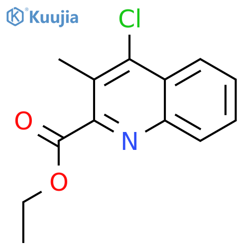 2-Quinolinecarboxylic acid, 4-chloro-3-methyl-, ethyl ester structure