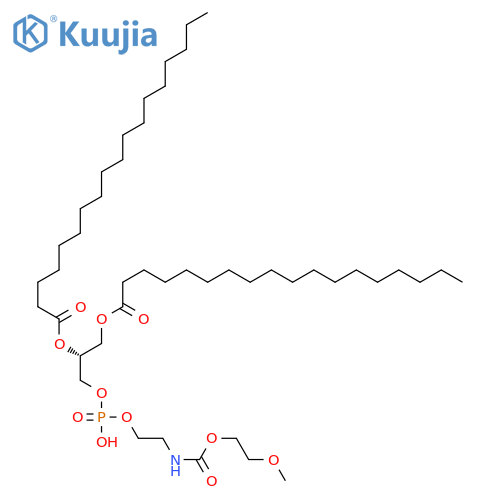 [(2R)-2,3-di(octadecanoyloxy)propyl] 2-(2-methoxyethoxycarbonylamino)ethyl phosphate structure