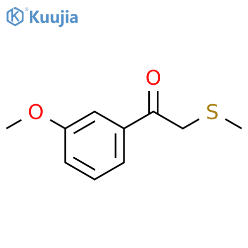 Ethanone, 1-(3-methoxyphenyl)-2-(methylthio)- structure