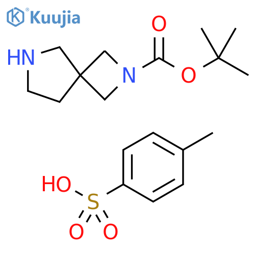 2,6-Diaza-spiro[3.4]octane-2-carboxylic acid tert-butyl ester tosylate structure