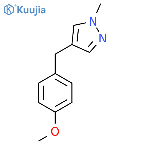 4-(4-Methoxybenzyl)-1-methyl-1H-pyrazole structure