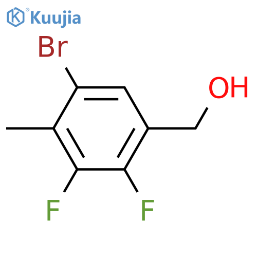 (5-Bromo-2,3-difluoro-4-methylphenyl)methanol structure