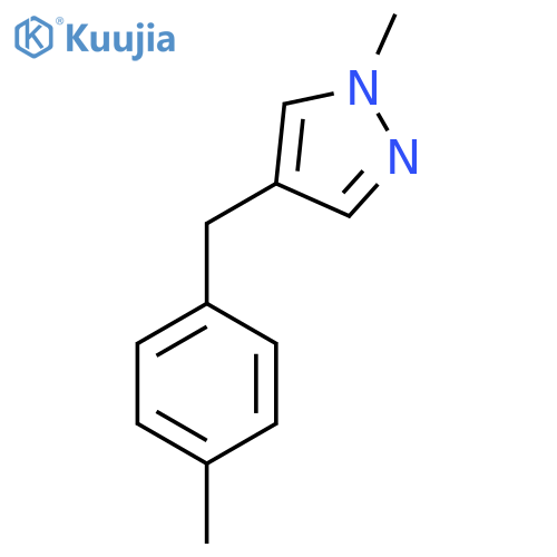 1-Methyl-4-(p-tolylmethyl)pyrazole structure