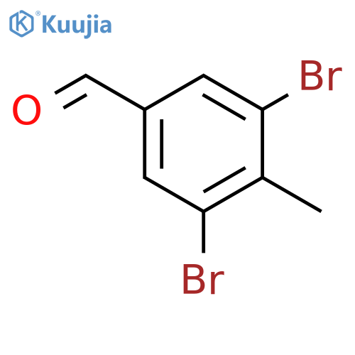3,5-Dibromo-4-methylbenzaldehyde structure