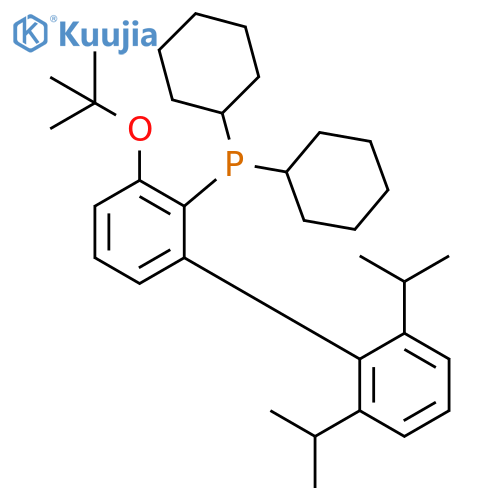 Phosphine, dicyclohexyl[3-(1,1-dimethylethoxy)-2',6'-bis(1-methylethyl)[1,1'-biphenyl]-2-yl]- structure