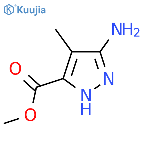 Methyl 5-amino-4-methyl-1h-pyrazole-3-carboxylate structure