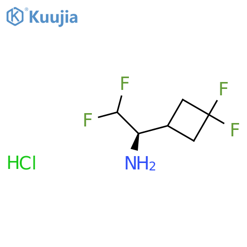 (1R)-1-(3,3-difluorocyclobutyl)-2,2-difluoroethan-1-amine hydrochloride structure