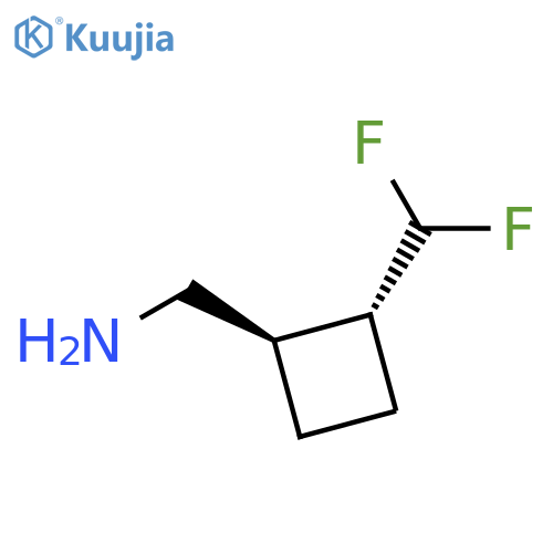 rac-1-(1R,2R)-2-(difluoromethyl)cyclobutylmethanamine structure