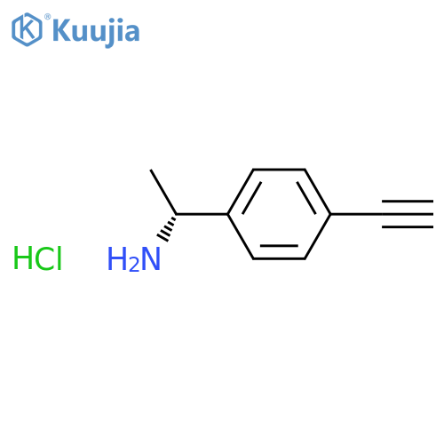 (R)-1-(4-Ethynylphenyl)ethan-1-amine hydrochloride structure