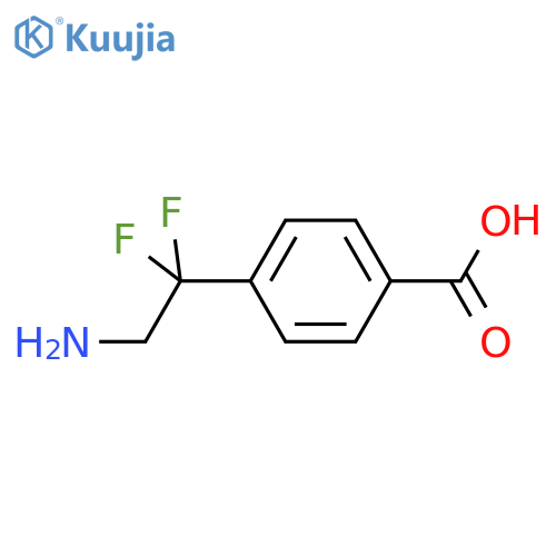 4-(2-Amino-1,1-difluoroethyl)benzoic acid structure